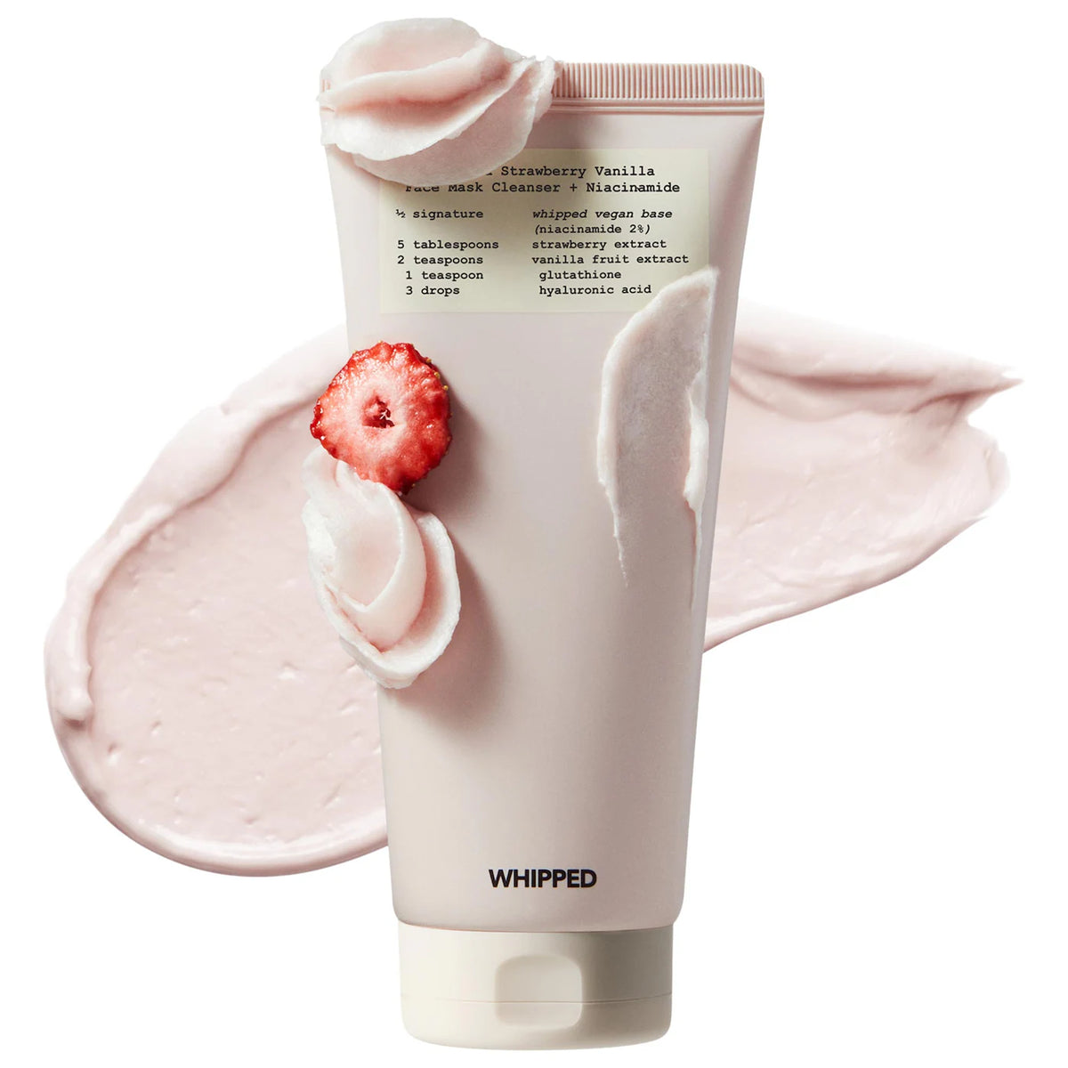 Whipped Strawberry Vanilla Face Mask Cleanser+Niacinamide