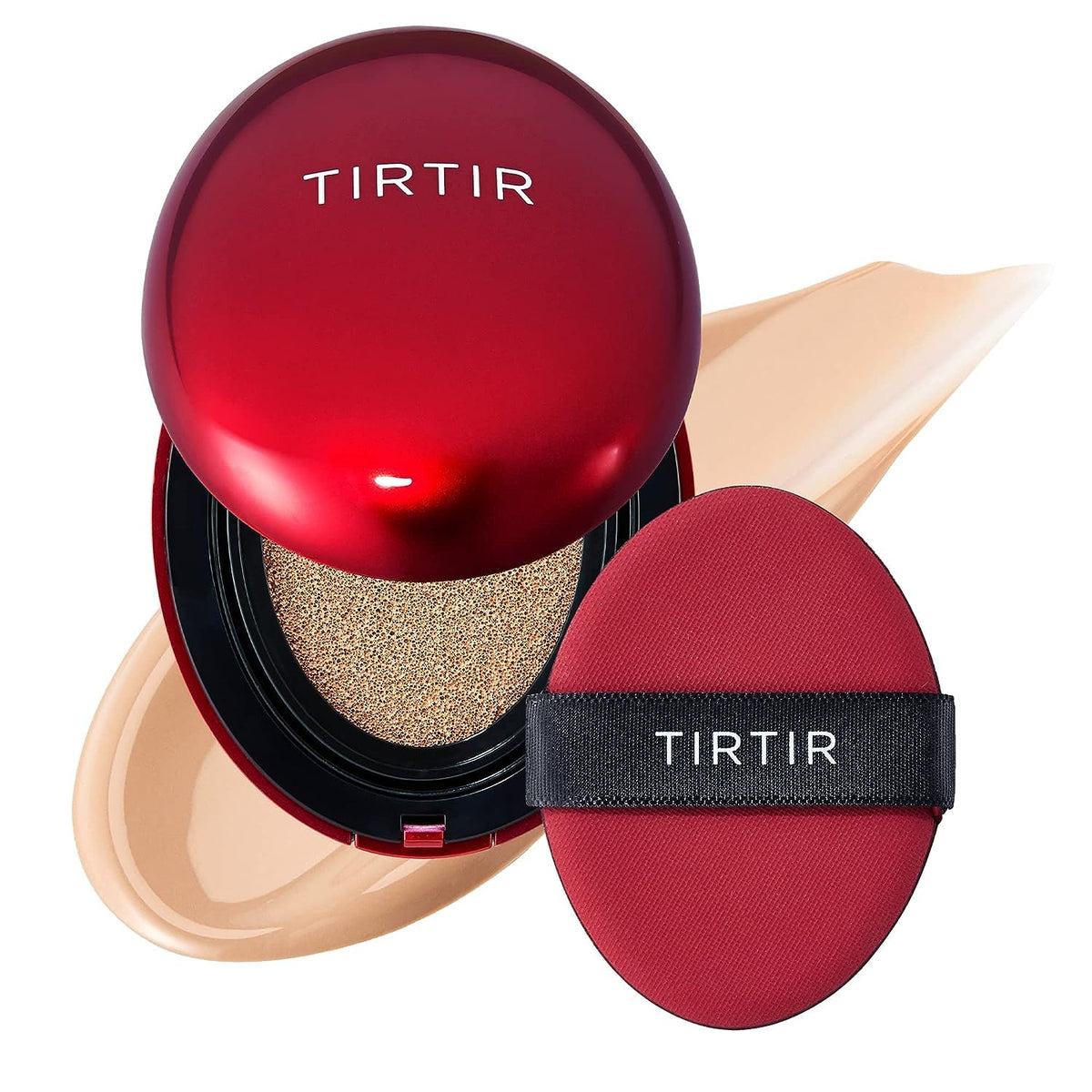 Base cushion TIRTIR Mask Fit Red Cushion SPF 40 mini con compacto rojo