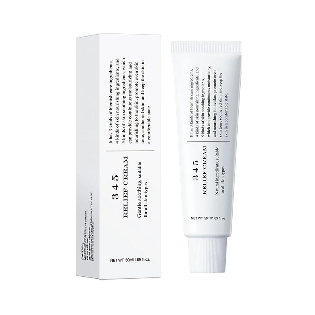 Crema facial Dr. Althea 345 Relief Cream de 50 ml con caja y tubo blanco