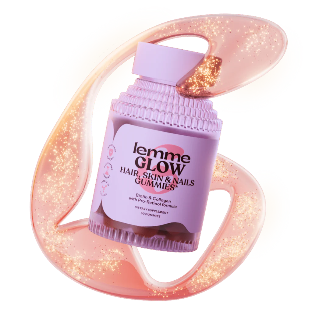 Lemme Glow Collagen Hair Skin & Nails Gummies - 60ct