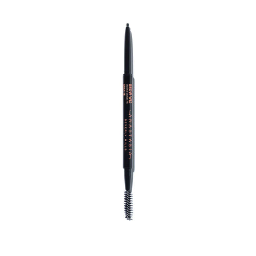 Lápiz para cejas Anastasia Beverly Hills Brow Wiz negro con cepillo integrado