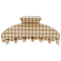 Big Effing Clip® Hair Claw in Gingerbread Gingham