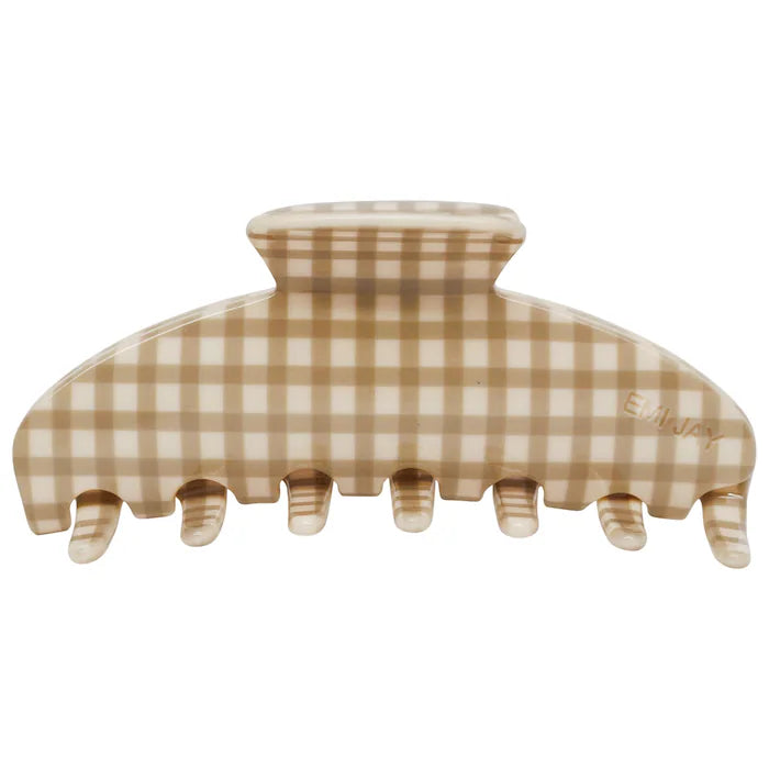 Big Effing Clip® Hair Claw in Gingerbread Gingham