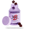 Gomitas Lemme Burn para apoyar el metabolismo en frasco morado abierto