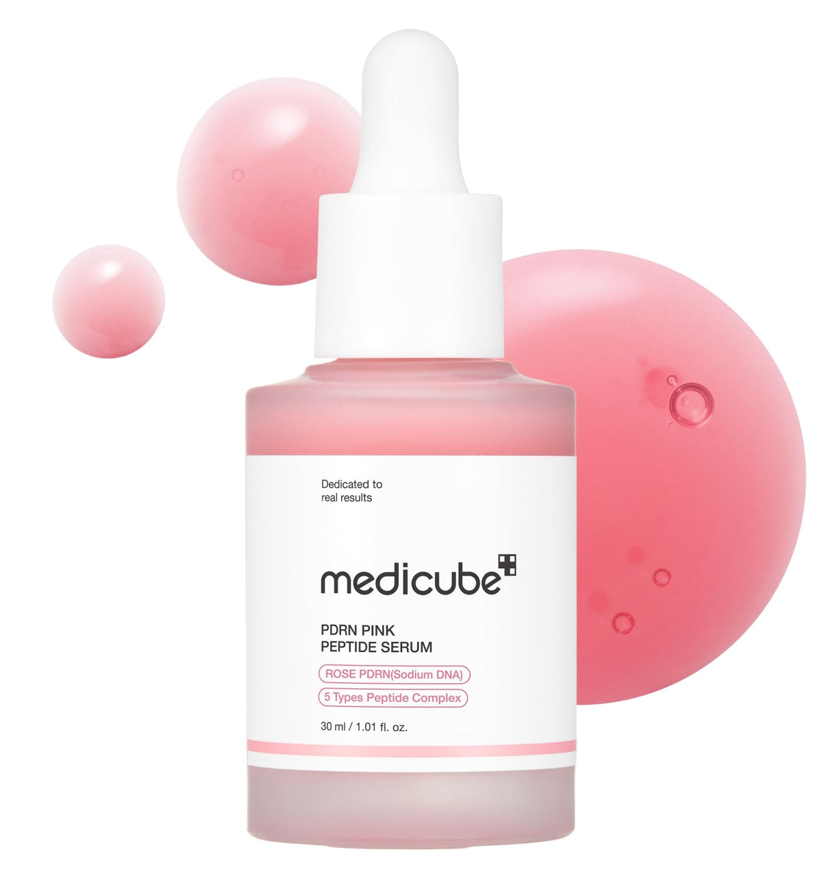 Sérum facial Medicube PDRN Pink Peptide de 30 ml con gotero