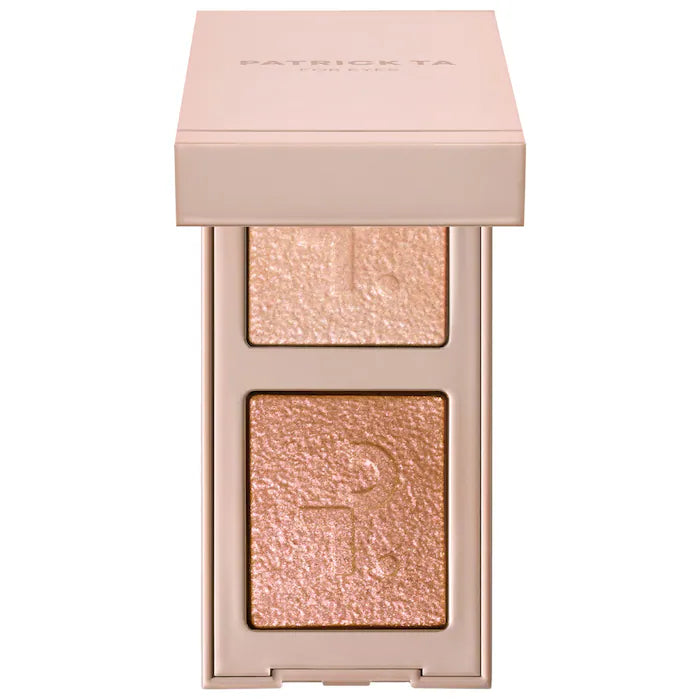 Dúo de sombras Patrick Ta Major Dimension Eye Illusion en tonos rosa y bronce
