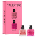 Set de dos mini perfumes Valentino Donna Born in Roma con caja rosa
