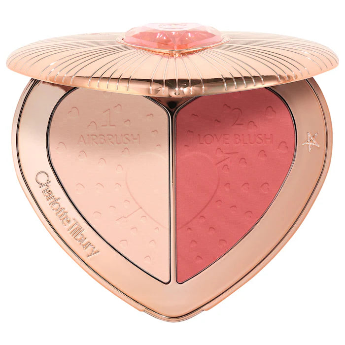 Pillow Talk Beauty Soulmates Airbrush Flawless Finish Brightening and Blush Powder Palette